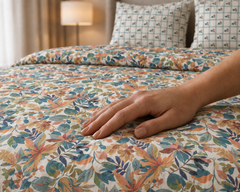 Autumn Canopy Leaves - Bedsheet set