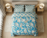 Aqua Vine Bedsheet Set