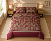 Crimson Medallion Duvet Set