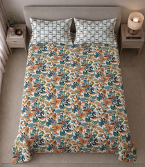 Autumn Canopy Leaves - Bedsheet set