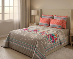 Coral Bazaar Bedsheet Set