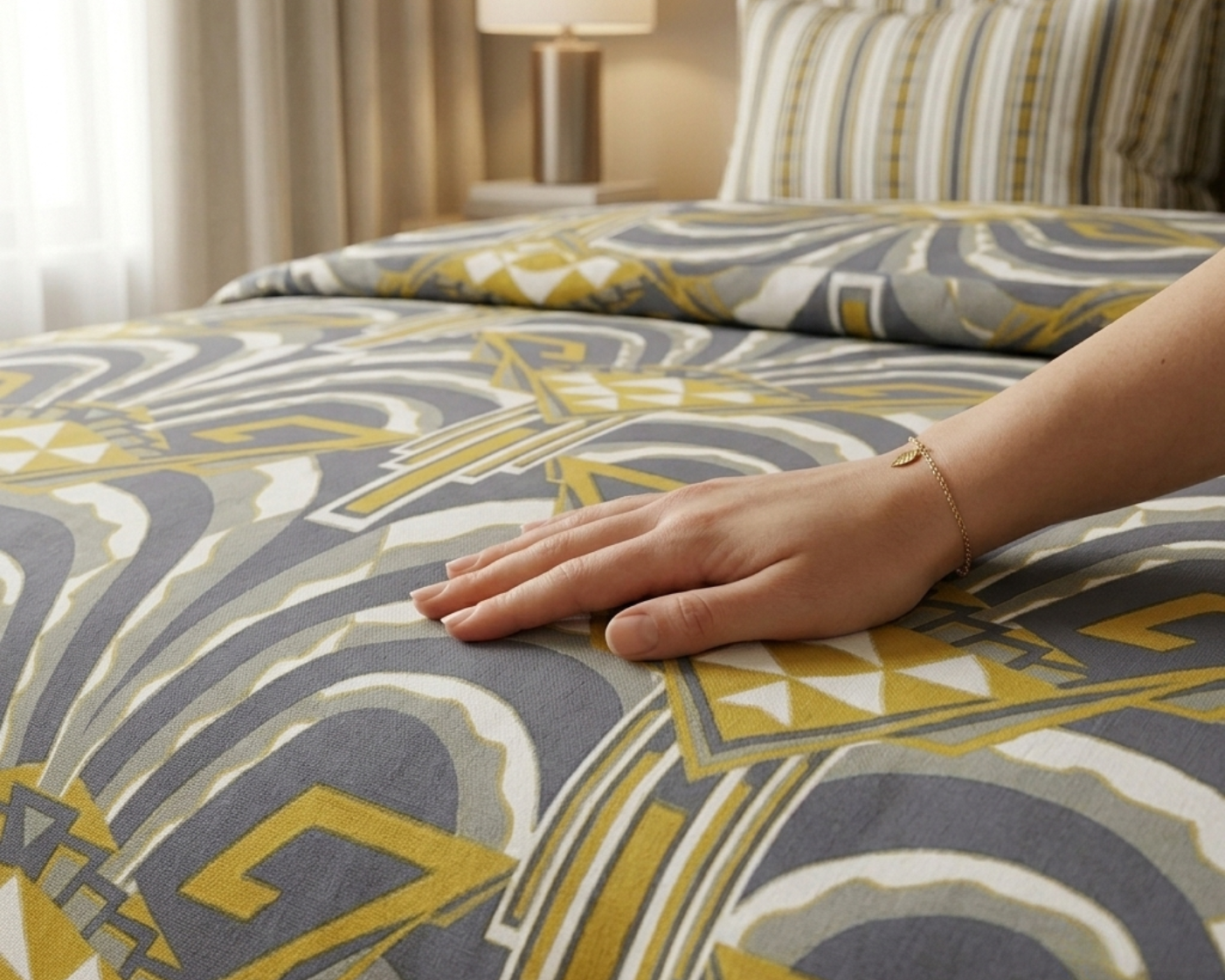 Golden Deco Bedsheet Set