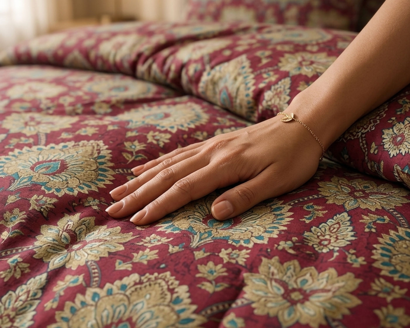 Crimson Medallion Duvet Set