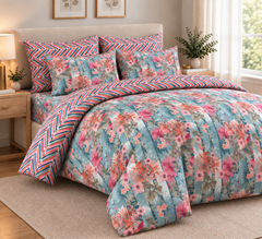 Tropicana Bloom Sky Duvet Set