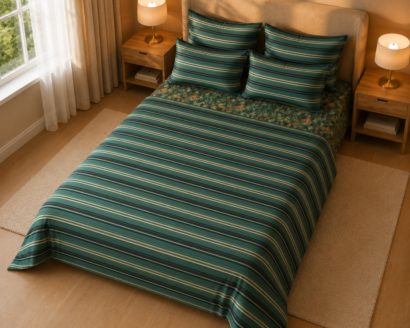 Cypress Stripe Duvet Set