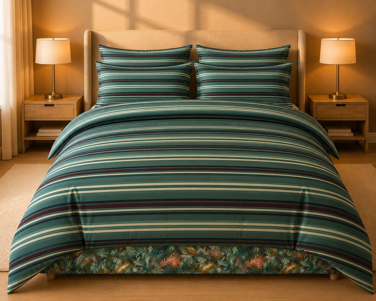 Cypress Stripe Duvet Set
