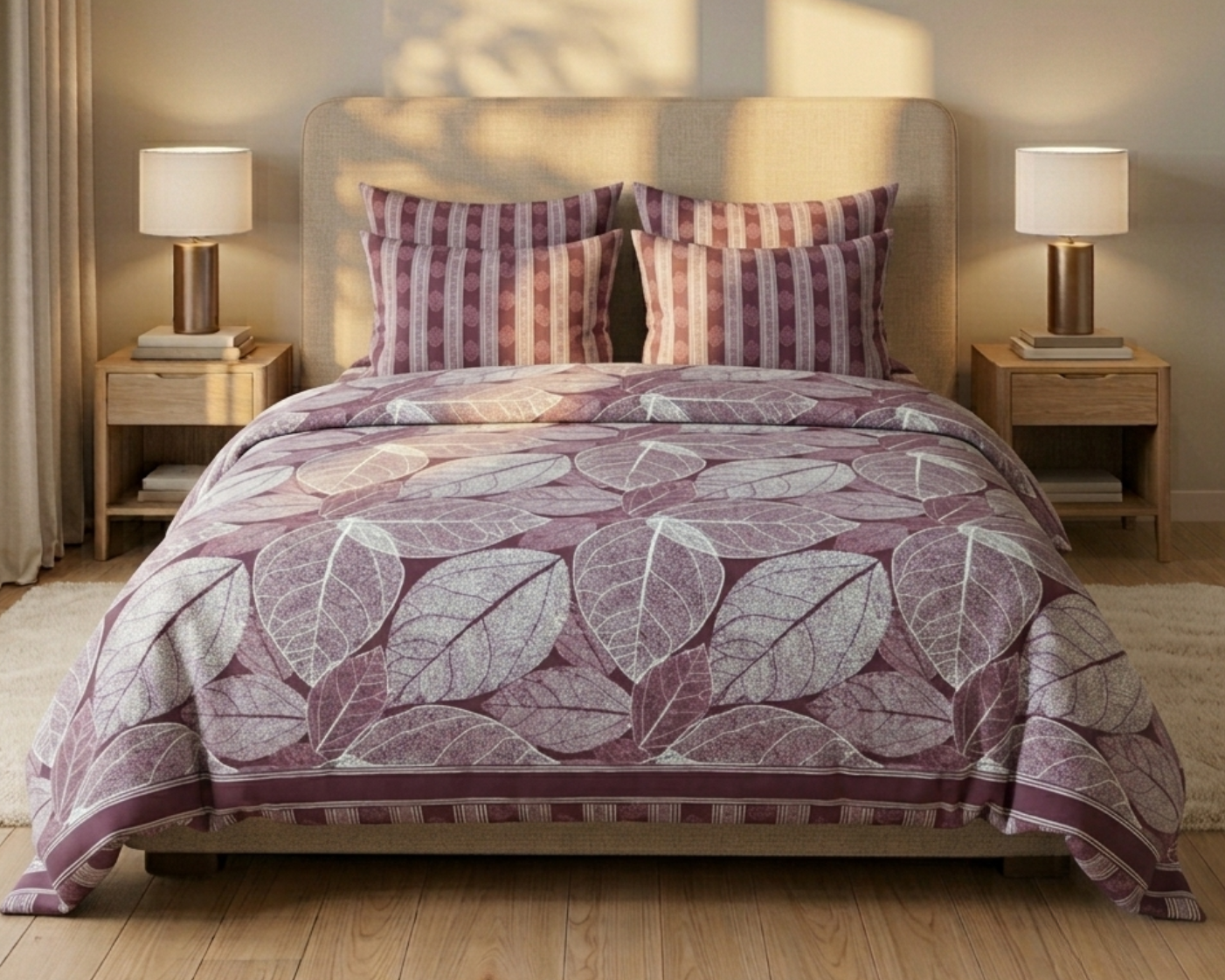Merlot Foliage - Bedsheet set