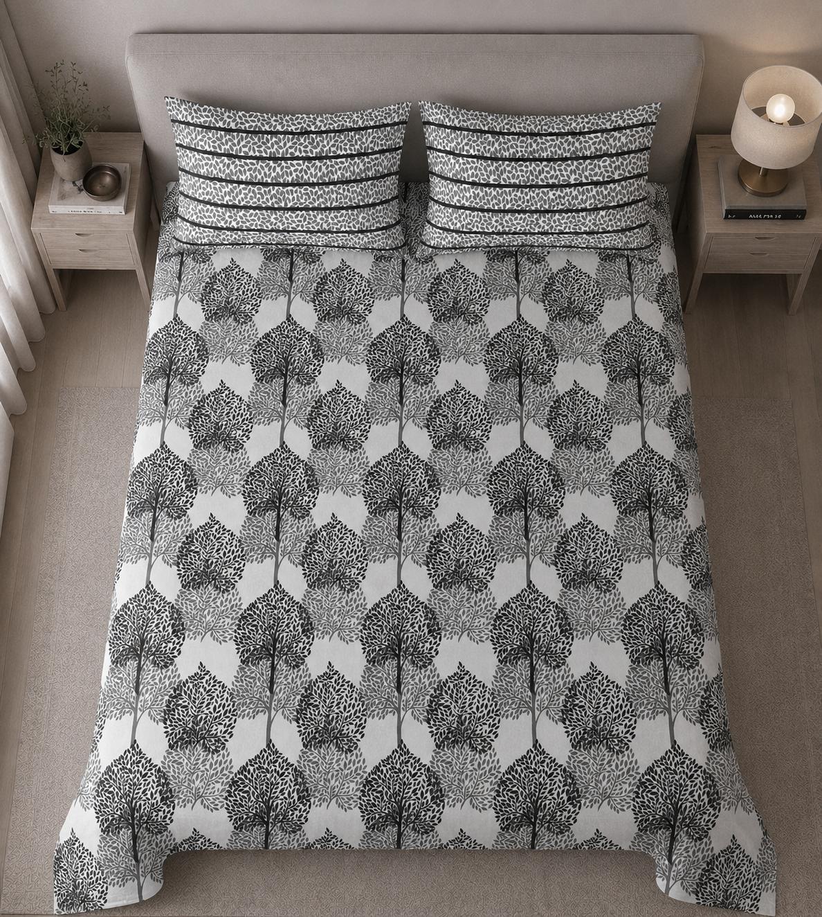 Mono Foliage - Bedsheet set