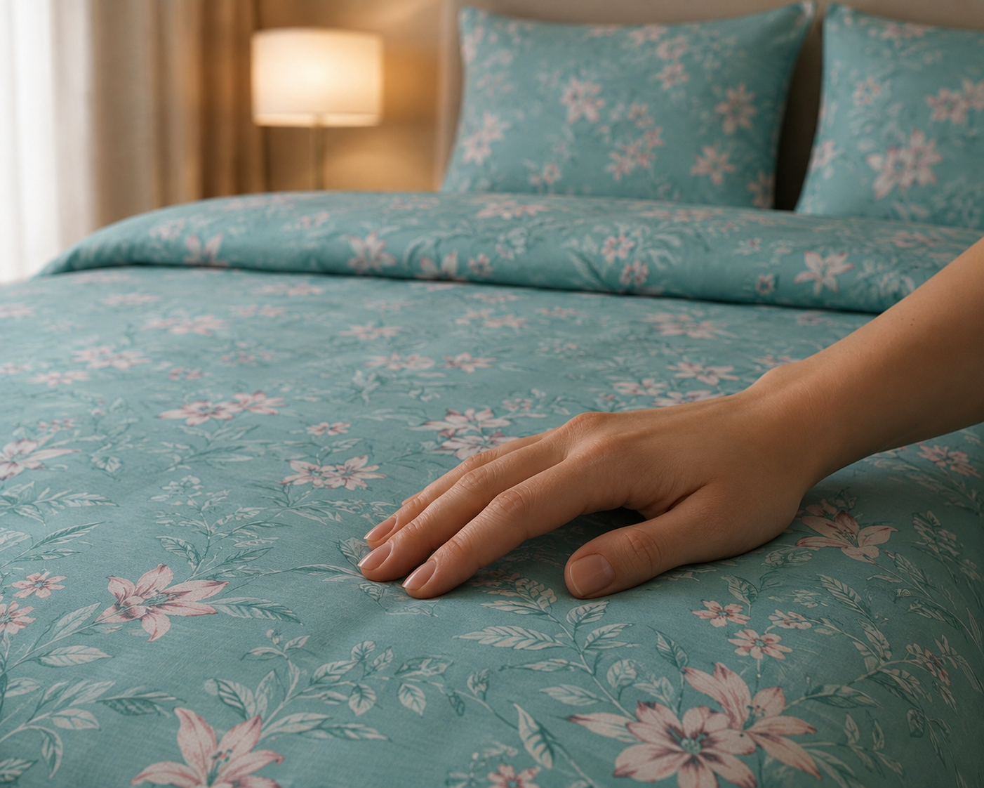 Lily Meadow Teal - Bedsheet set