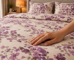 Plum Wisteria - Bedsheet set