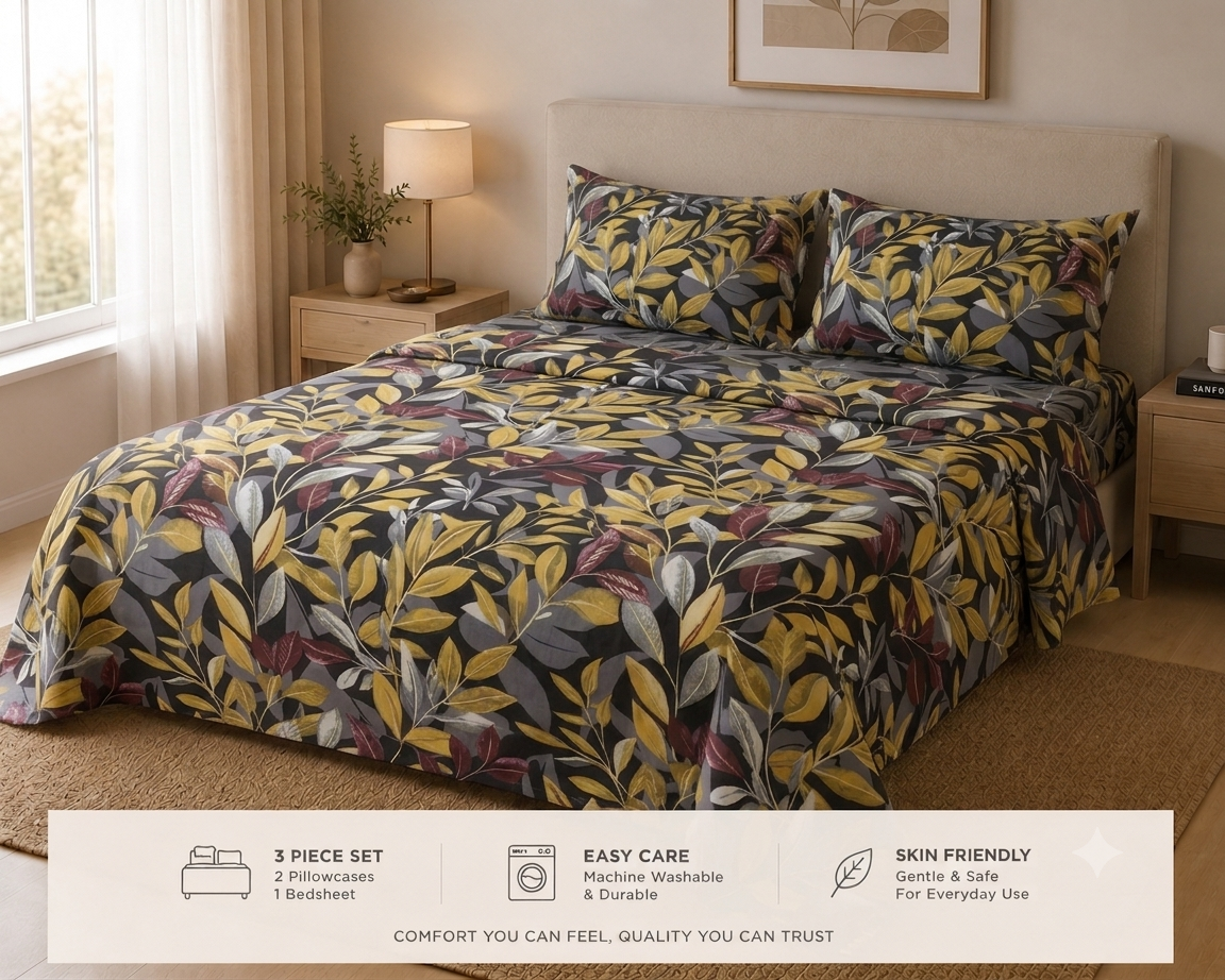 Autumn Noir - Bedsheet Set