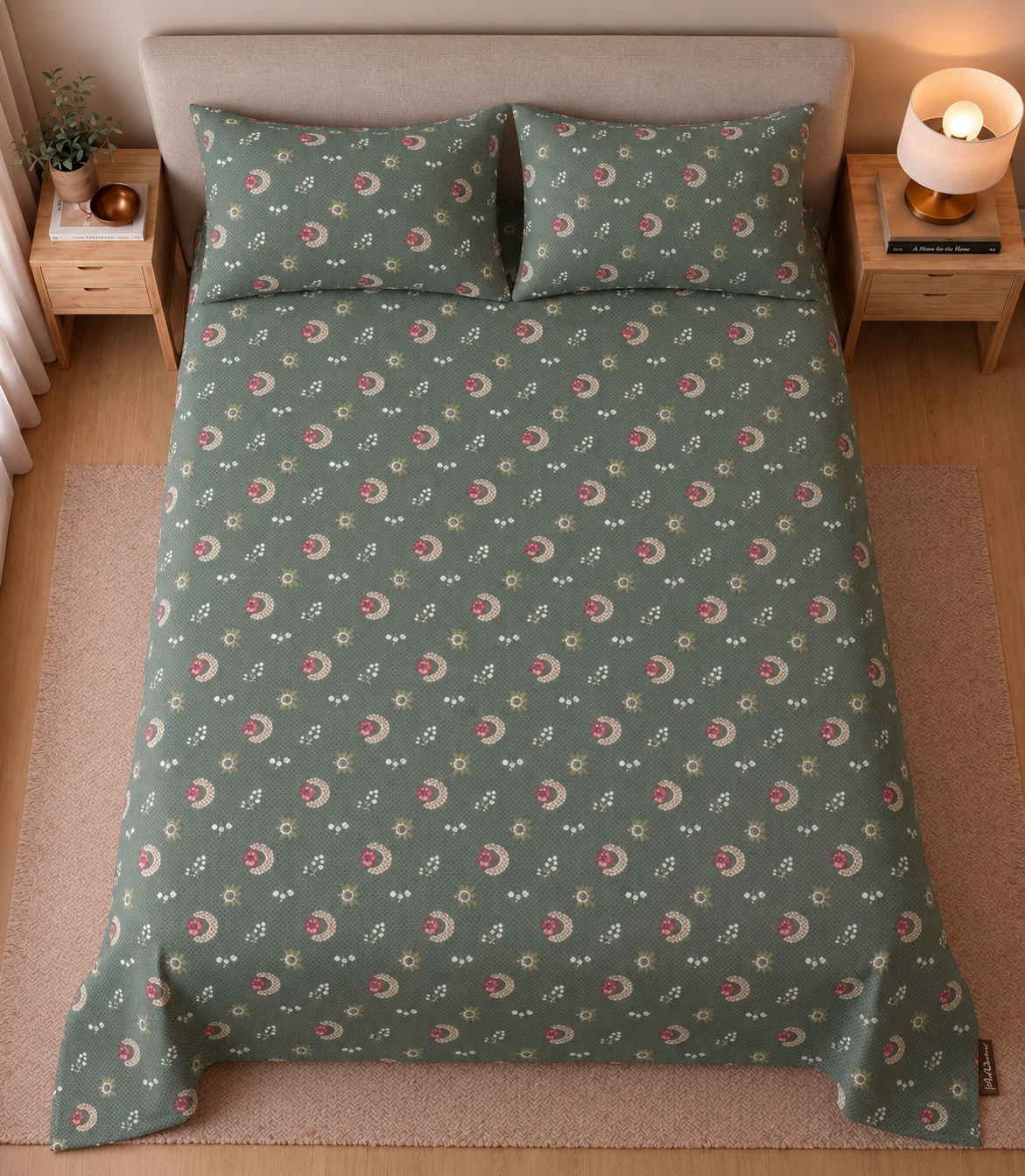 Sage Folk Charm Bedsheet Set