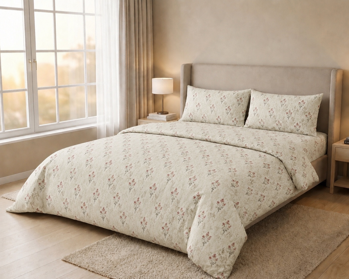 Blush Meadow Booti - Bedsheet Set