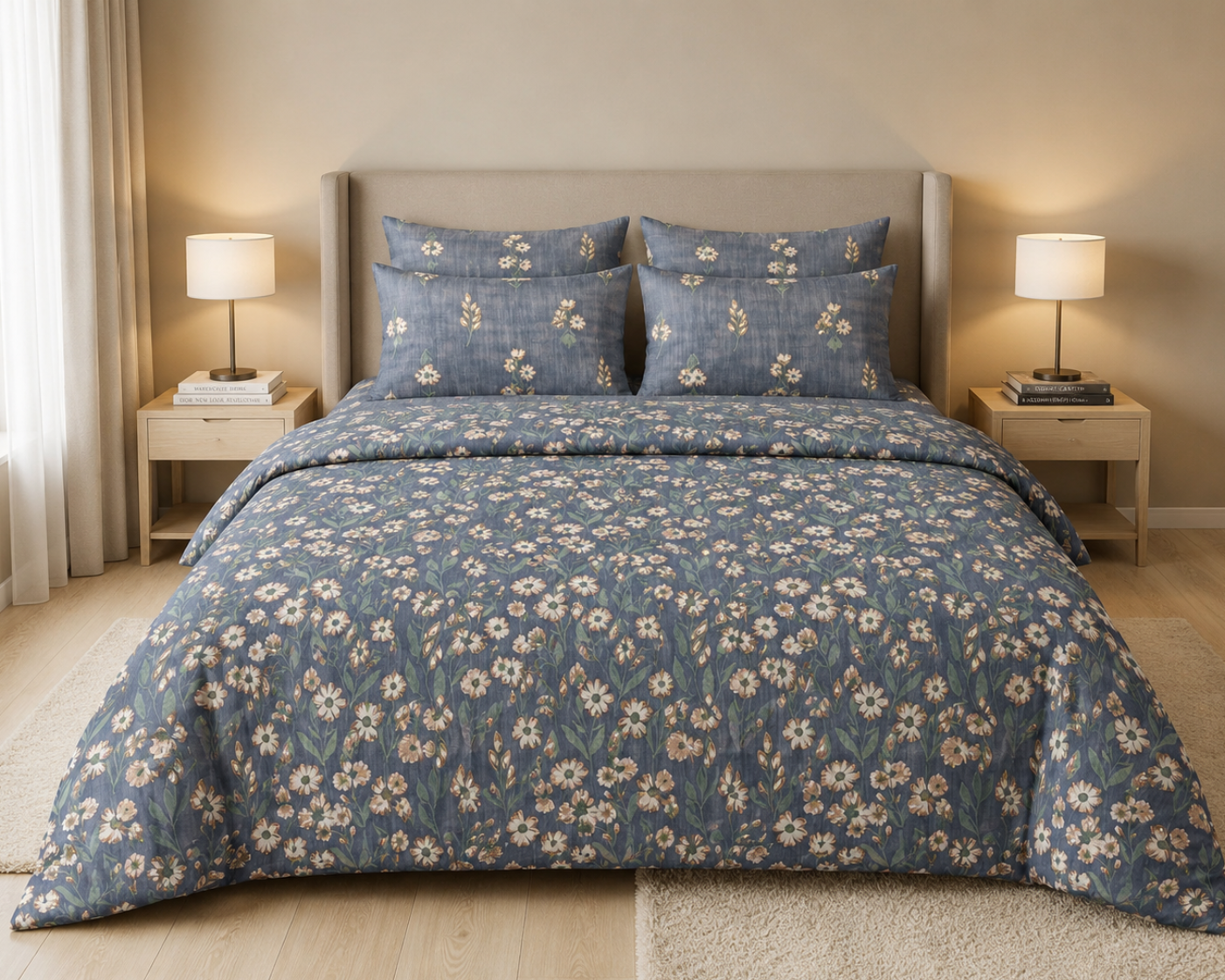 Dusty Bloom Bedsheet Set