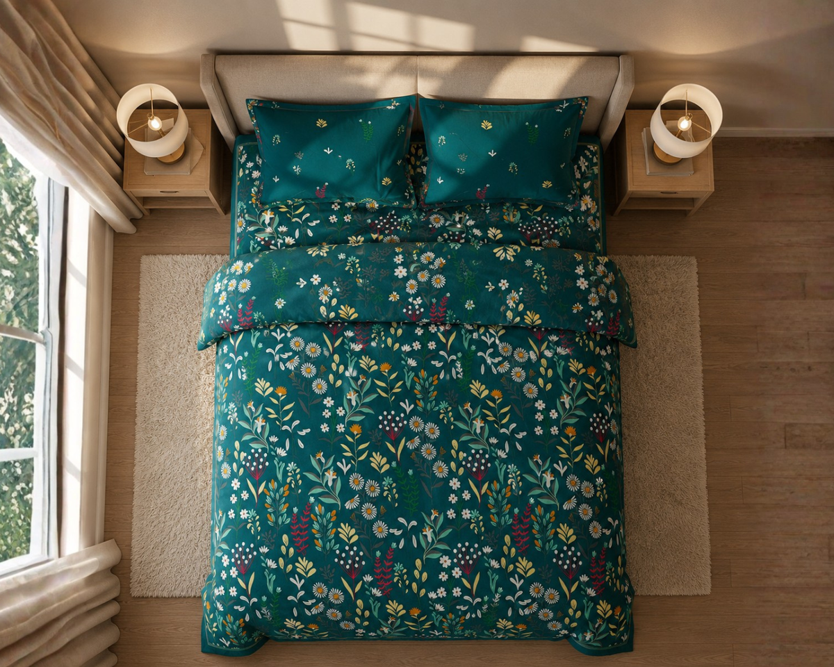 Emerald Garden Bedsheet Set