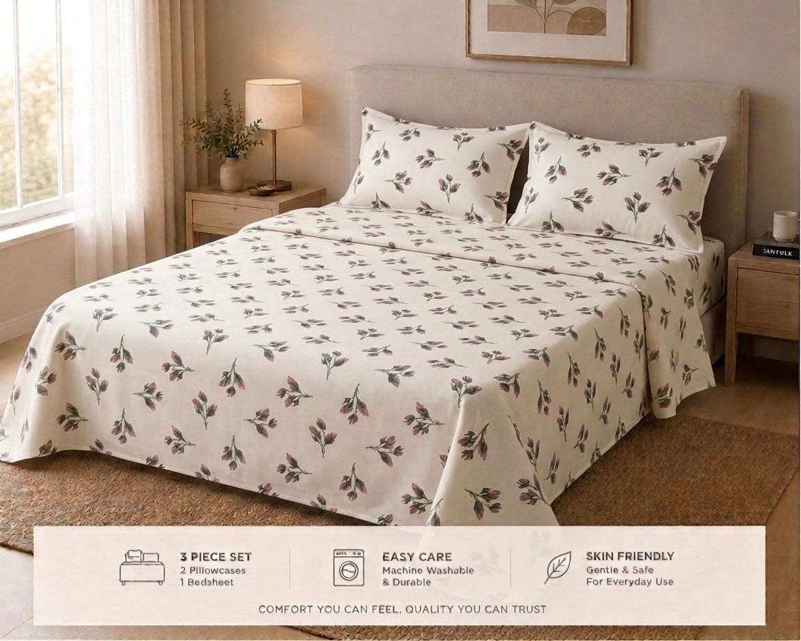 Blush Bud Ditsy - Bedsheet set