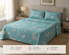 Lily Meadow Teal - Bedsheet set