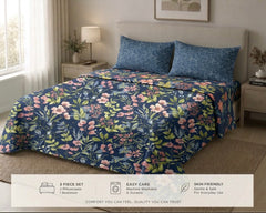 Midnight Wildflower - Bedsheet set