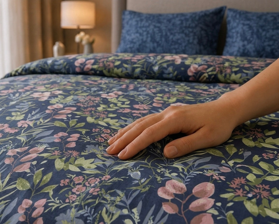 Midnight Wildflower - Bedsheet set