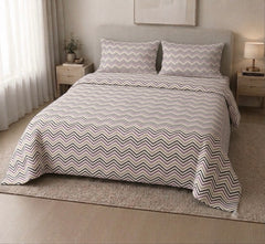 Plum Zigzag - Bedsheet set