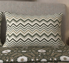 Olive Dahlia Damask - Bedsheet set