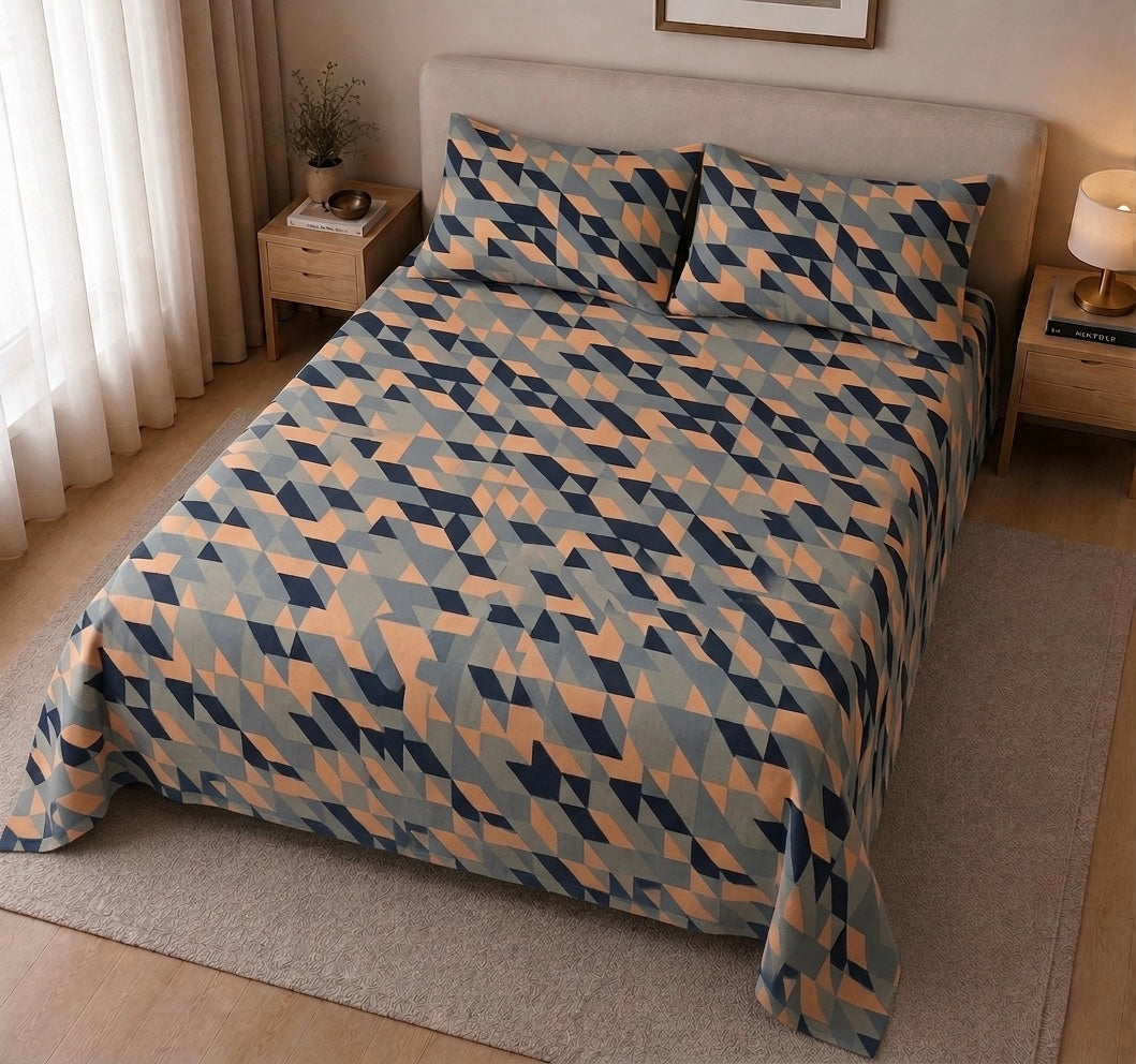 Terracotta Fragment - Bedsheet set