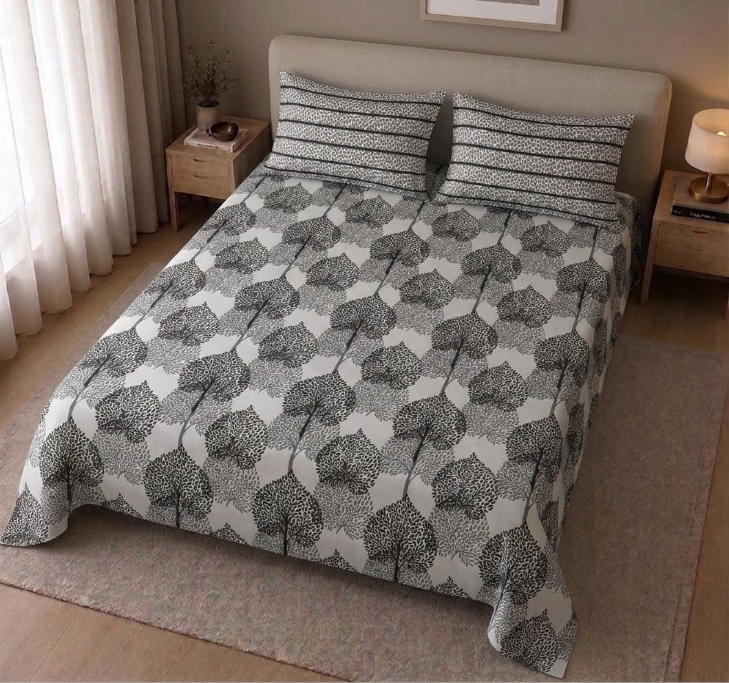 Mono Foliage - Bedsheet set