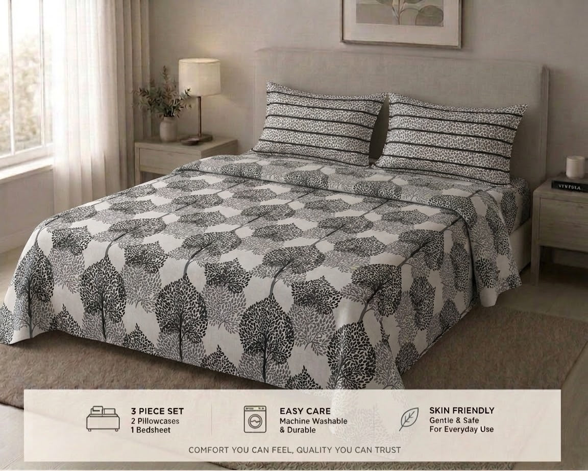Mono Foliage - Bedsheet set