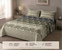 Olive Honeycomb Bedsheet Set