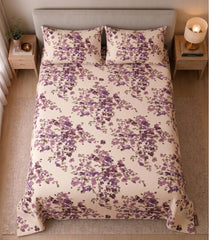 Plum Wisteria - Bedsheet set