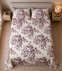 Plum Wisteria - Bedsheet set