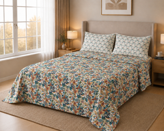Autumn Canopy Leaves - Bedsheet set
