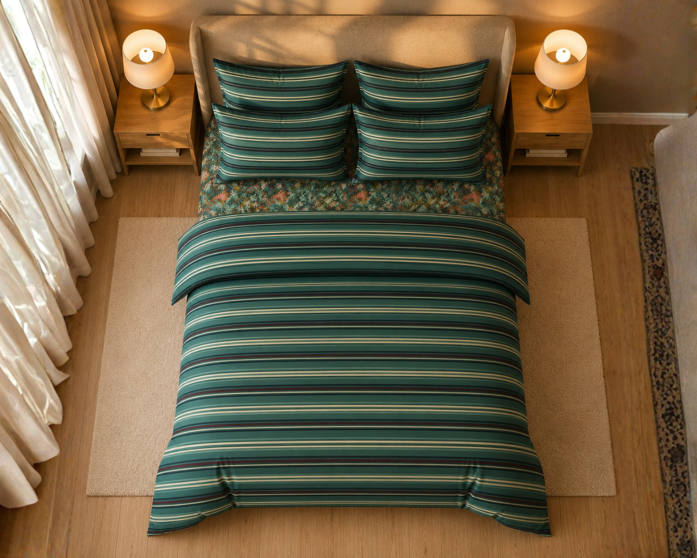 Cypress Stripe Duvet Set